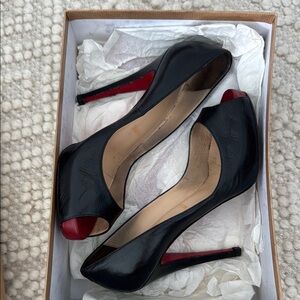 Christian Louboutin Black and Red Stiletto Heels